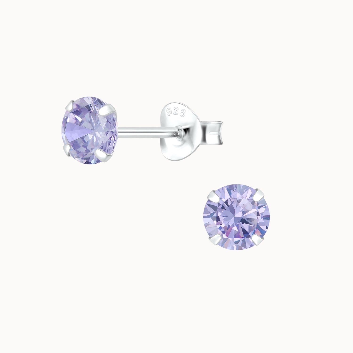 Amethyst Stud Earrings