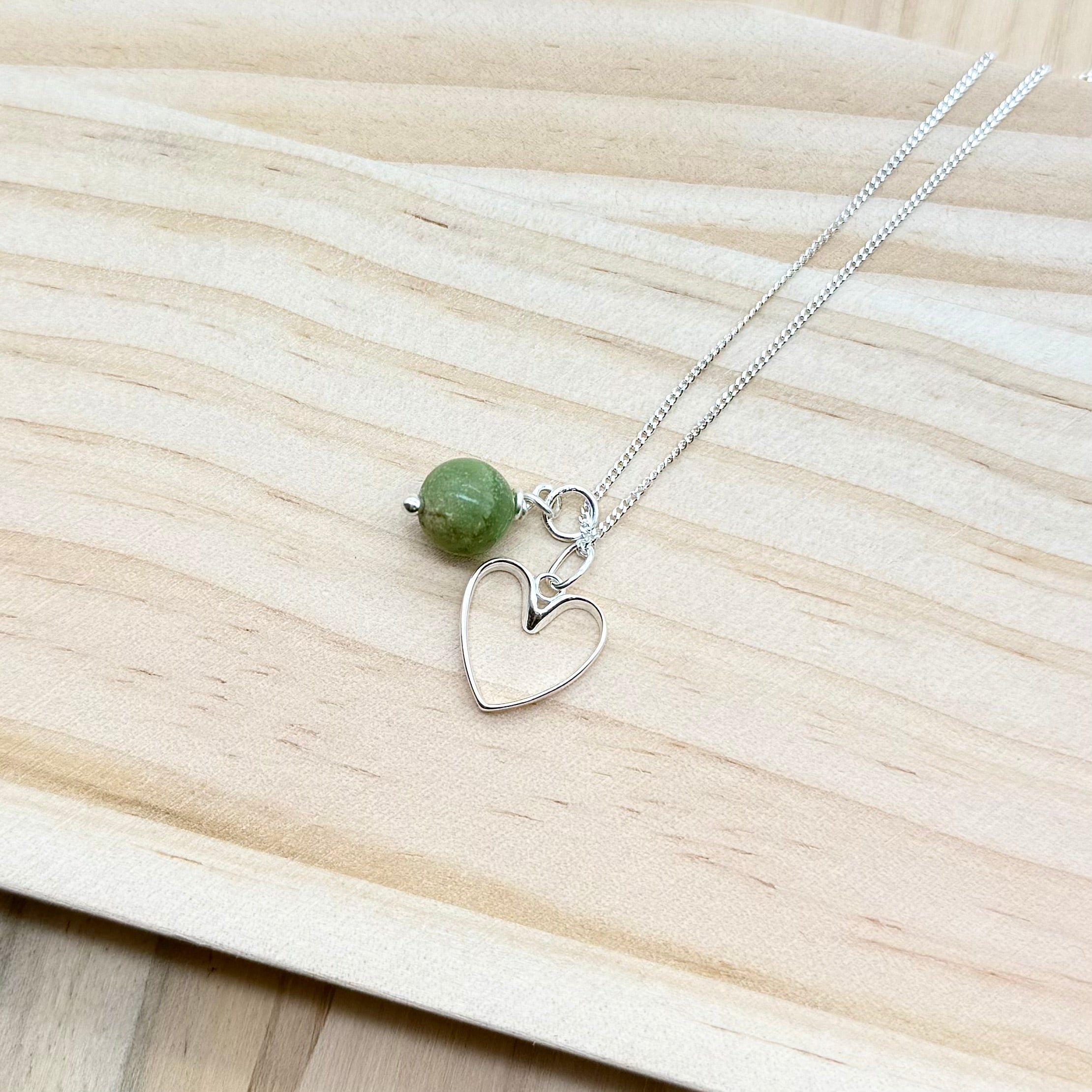 May Birthstone Charm Necklace