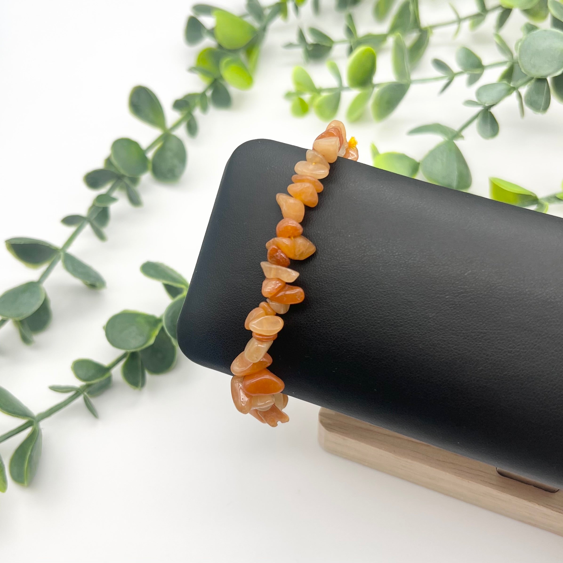 Orange Aventurine Crystal Chip Bracelet