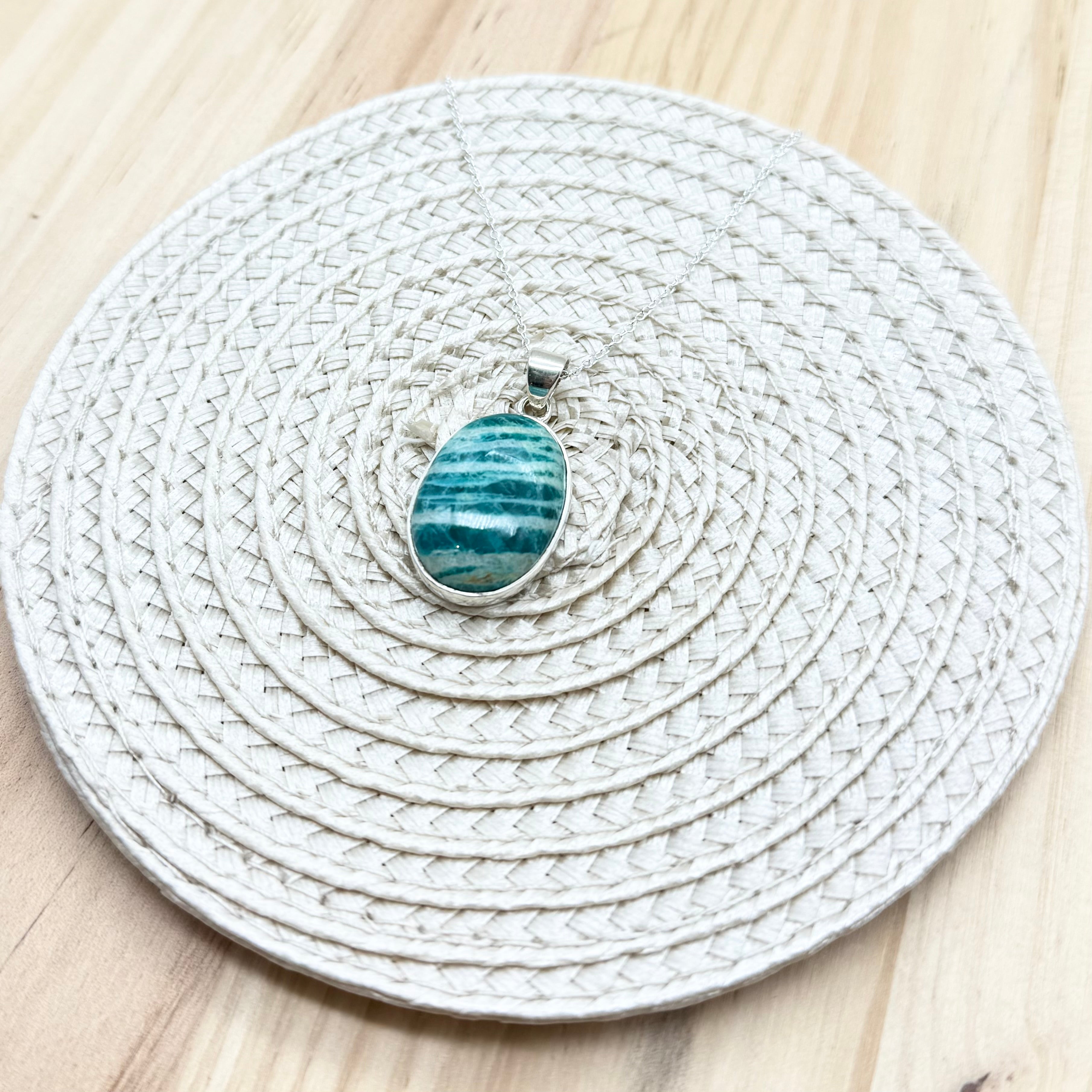 Amazonite Oval Necklace