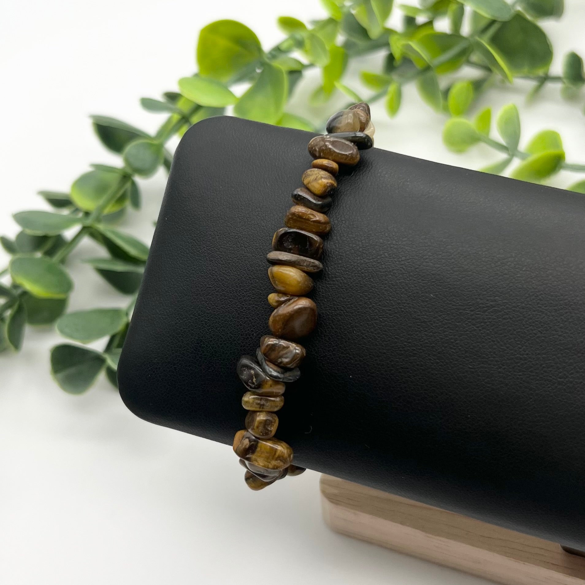 Tigers Eye Crystal Chip Bracelet