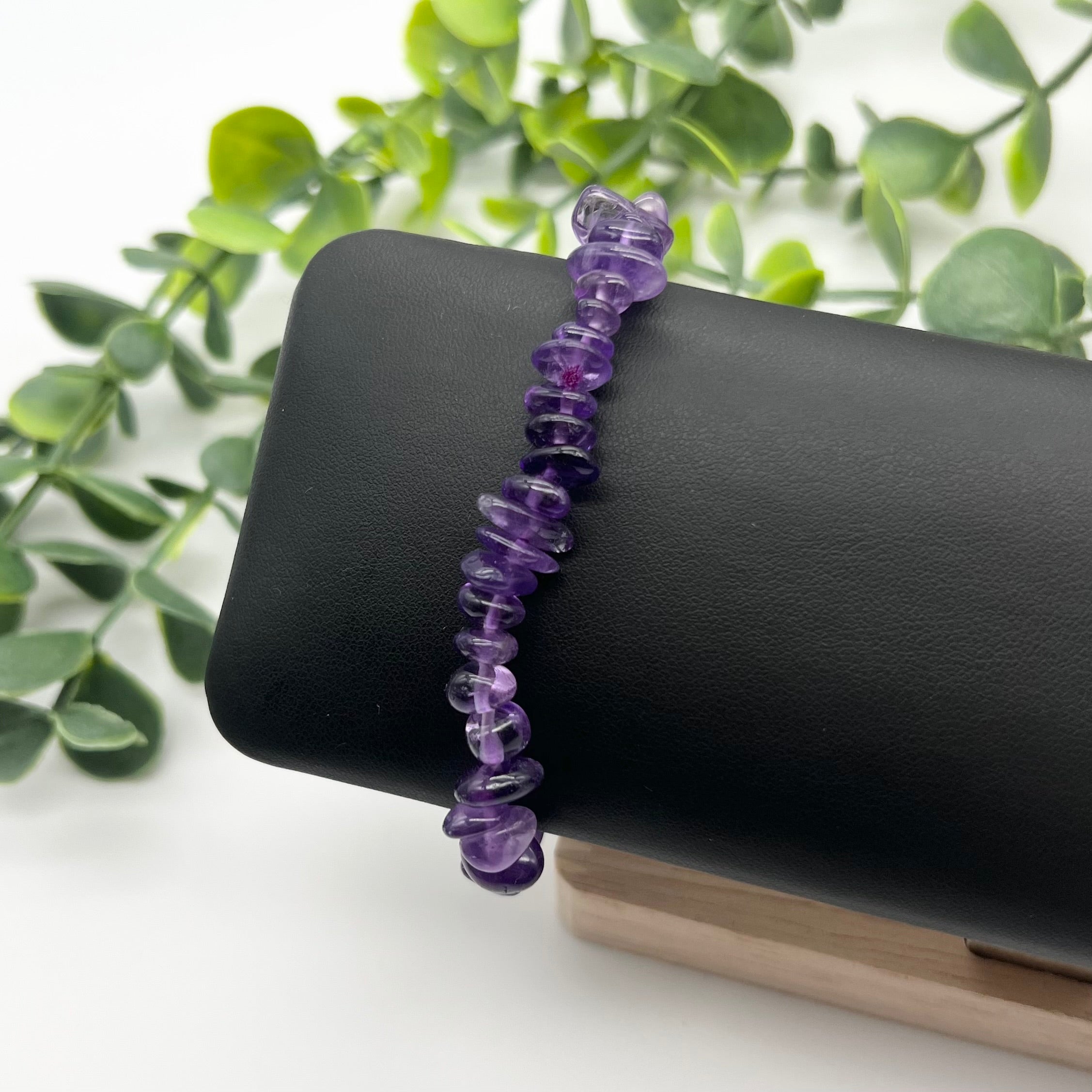Amethyst Crystal Chip Bracelet