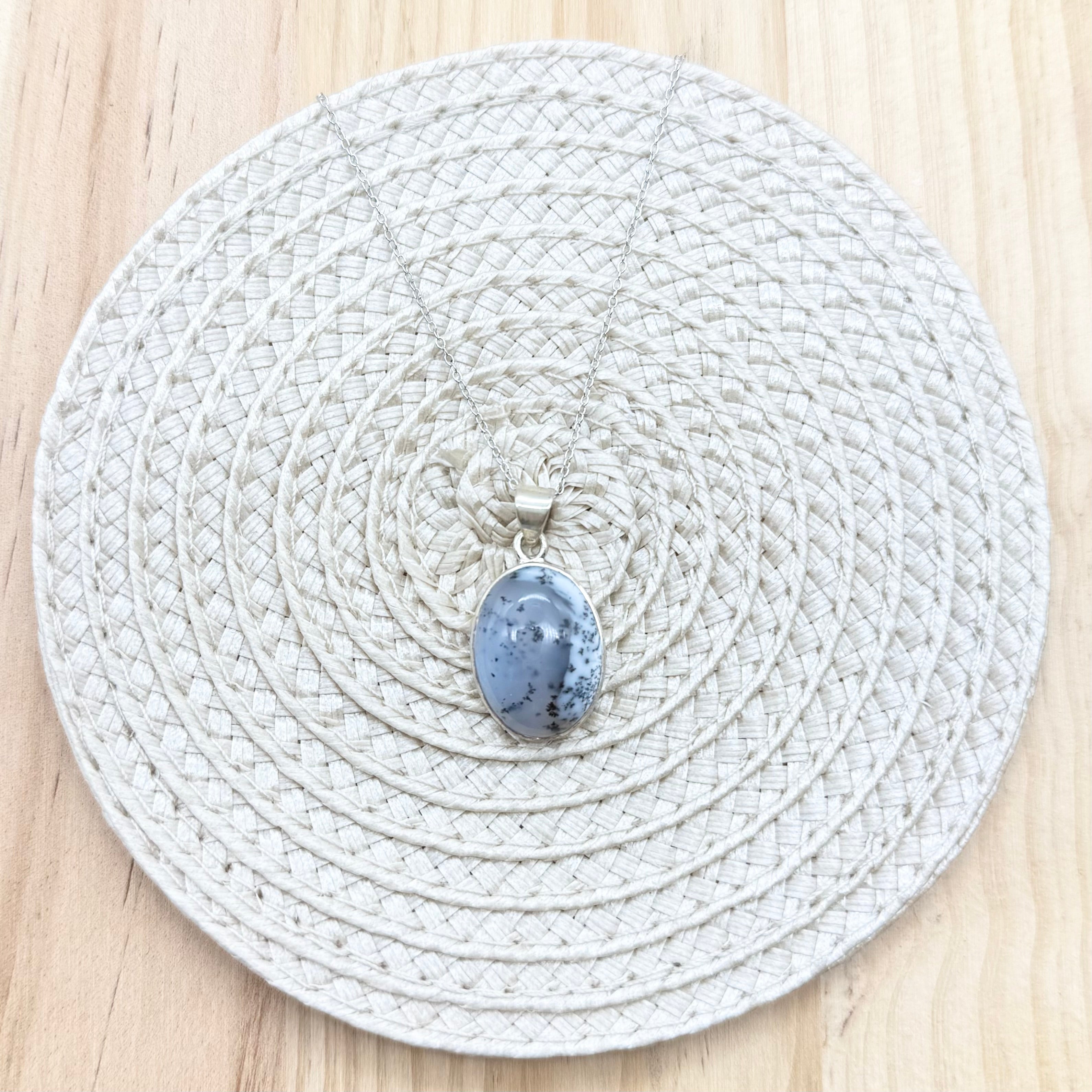 Merlinite Oval Necklace