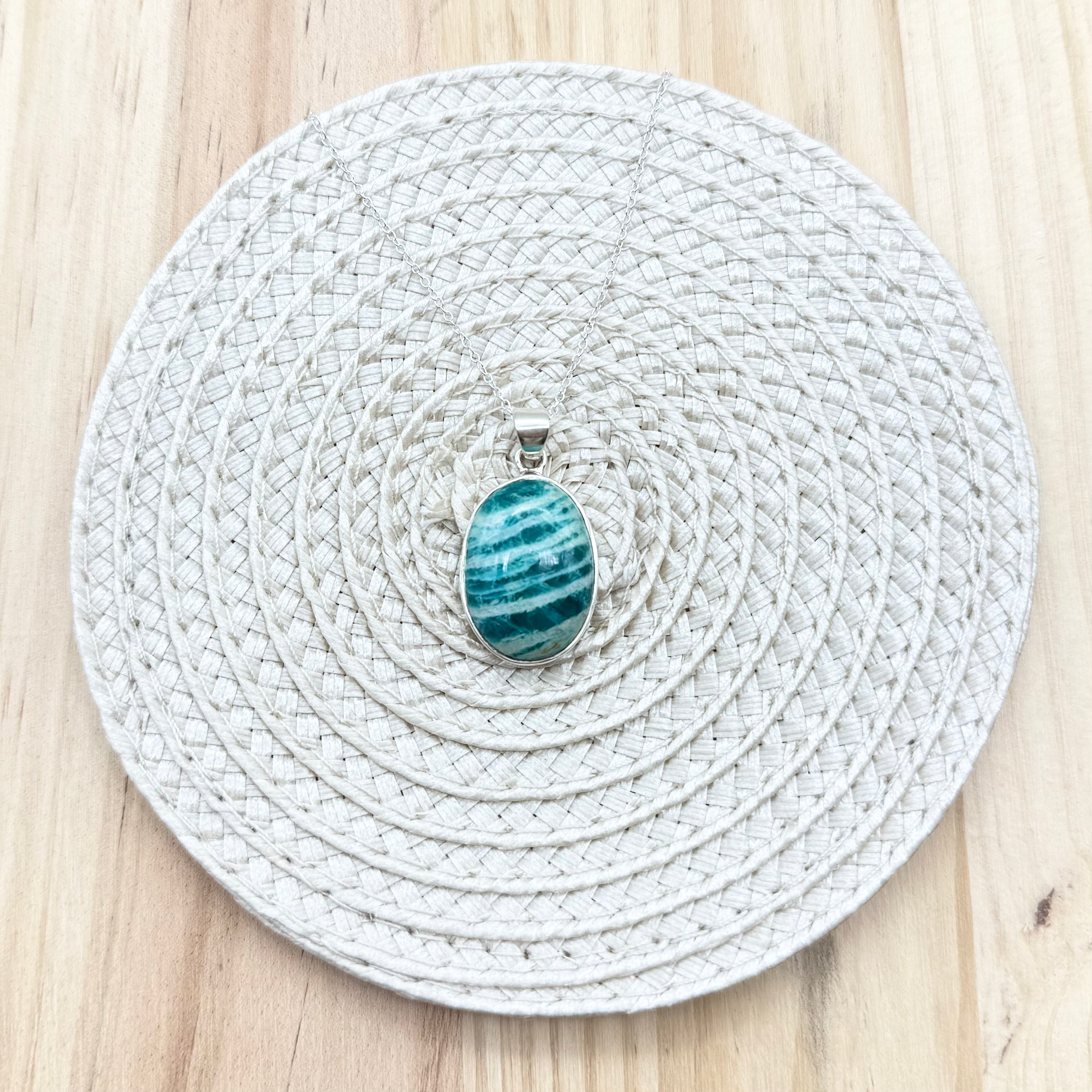 Amazonite Oval Necklace