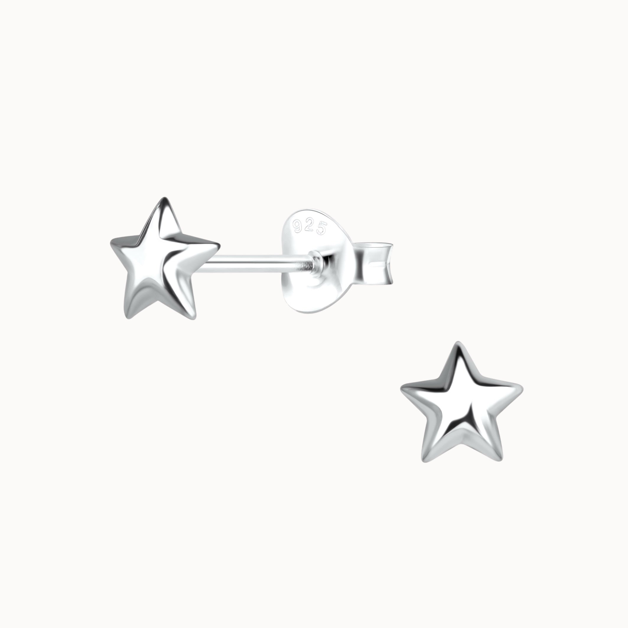 Simple Star Stud Earrings