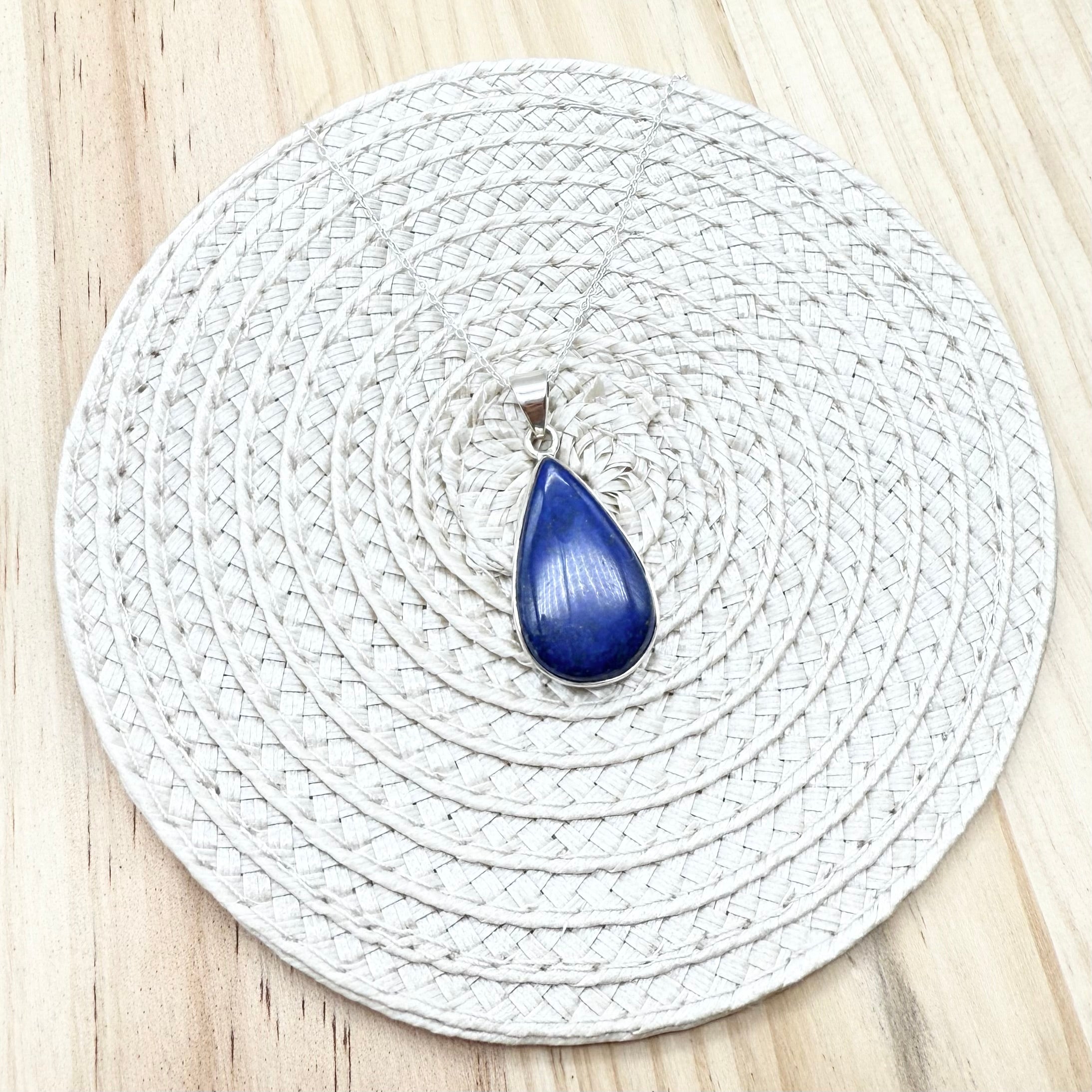 Lapis Teardrop Necklace