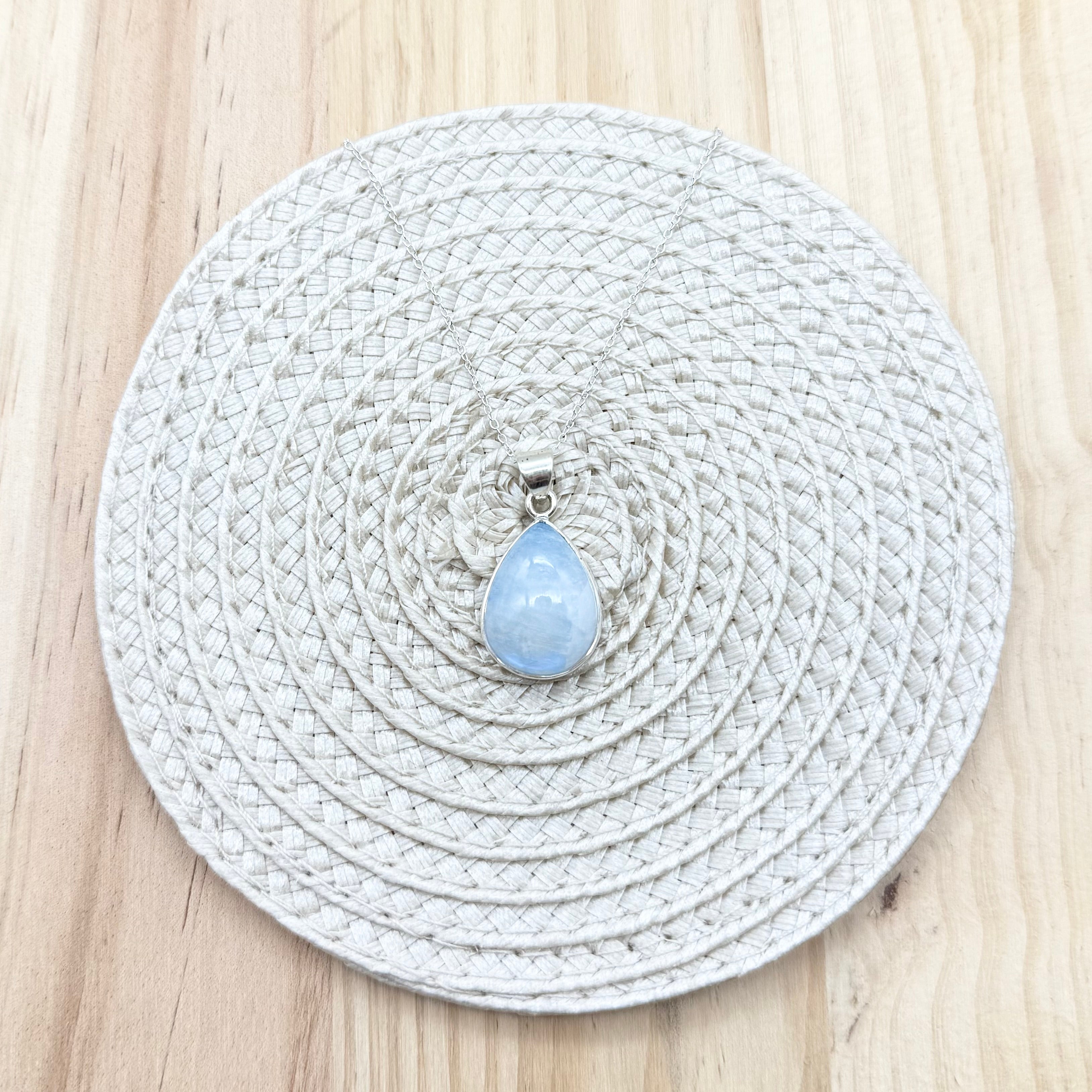 Moonstone Teardrop Necklace