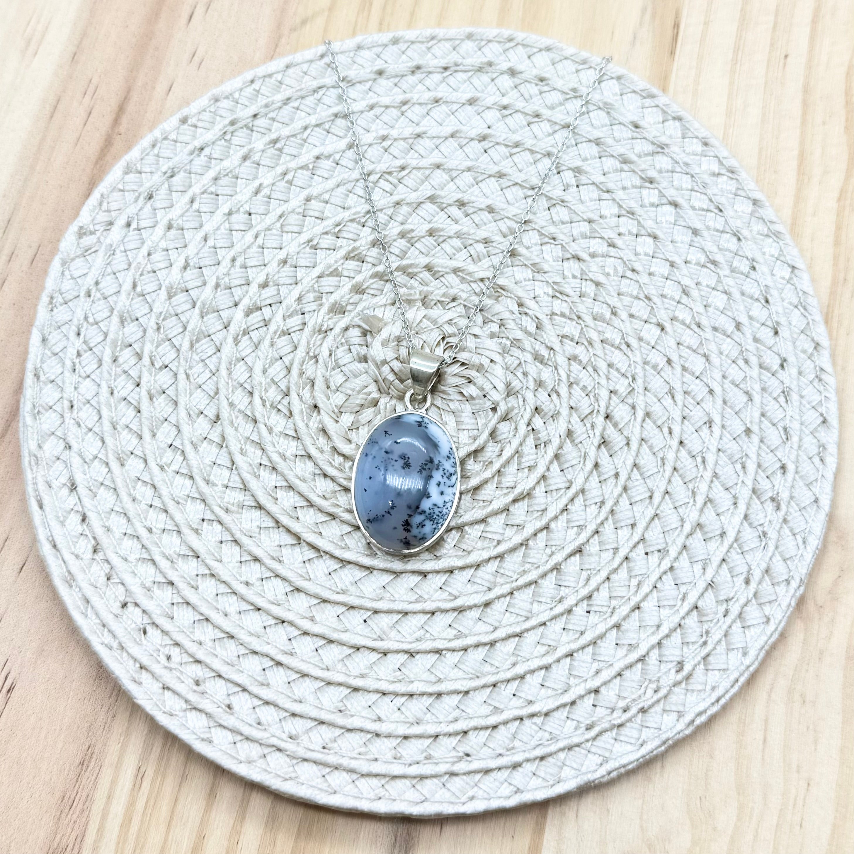 Merlinite Oval Necklace