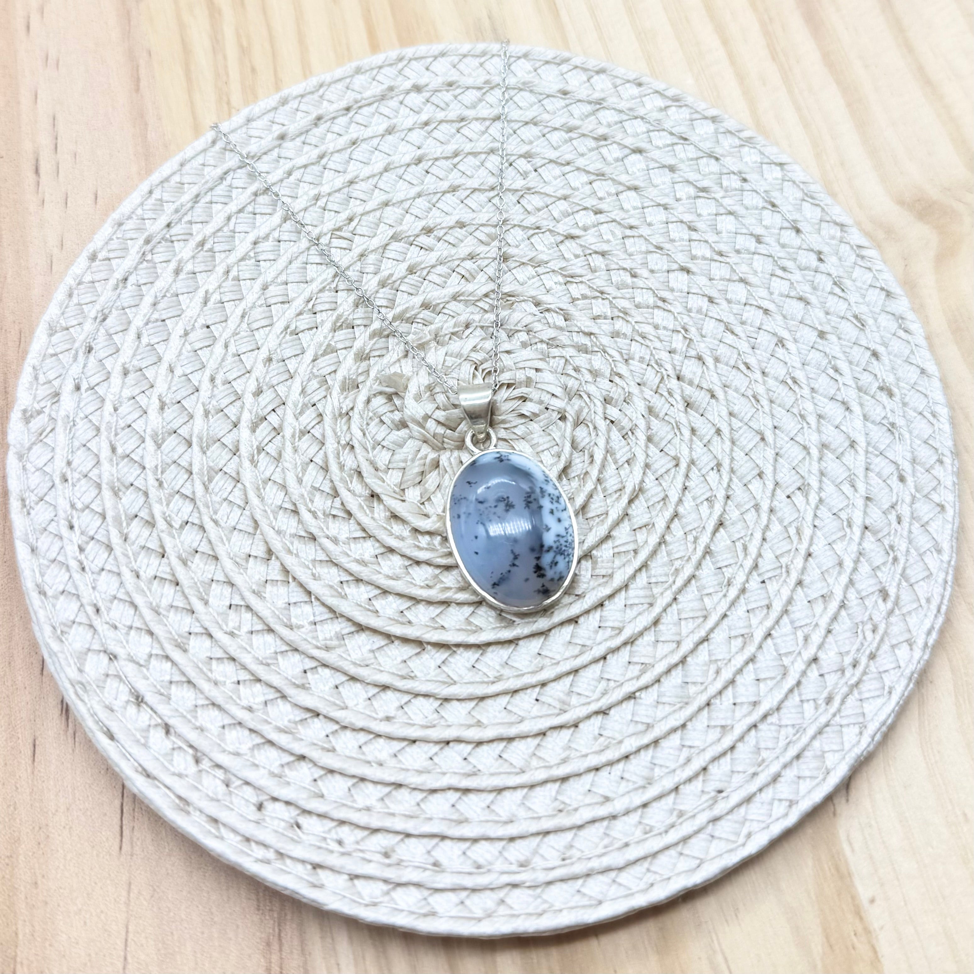 Merlinite Oval Necklace