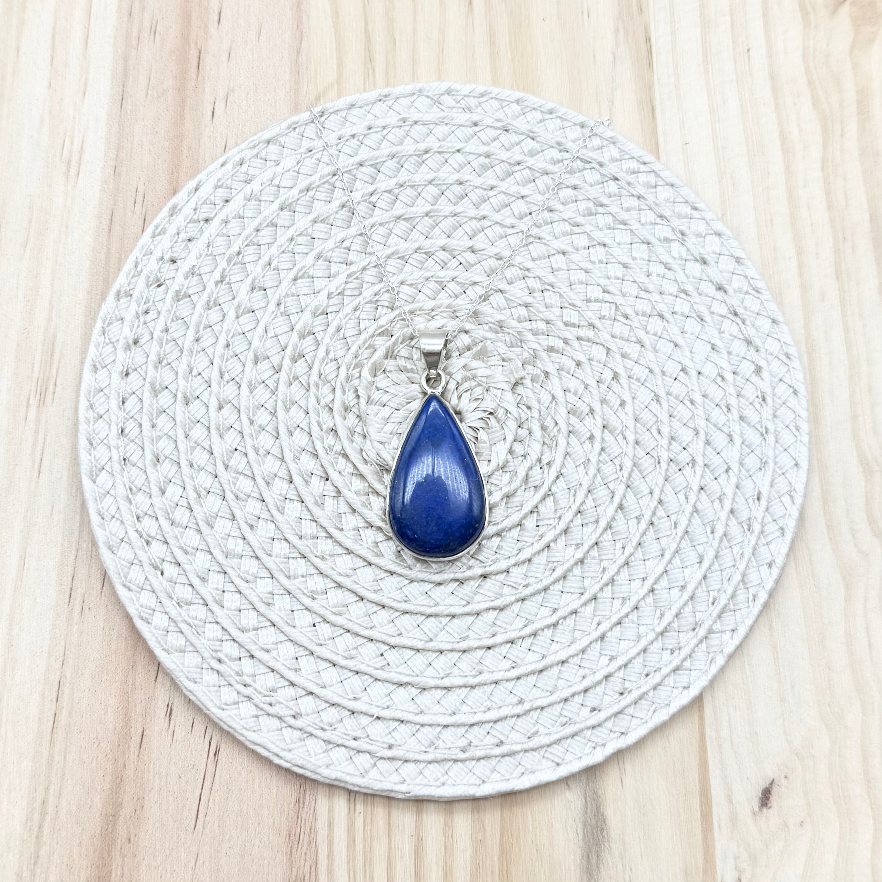 Lapis Teardrop Necklace