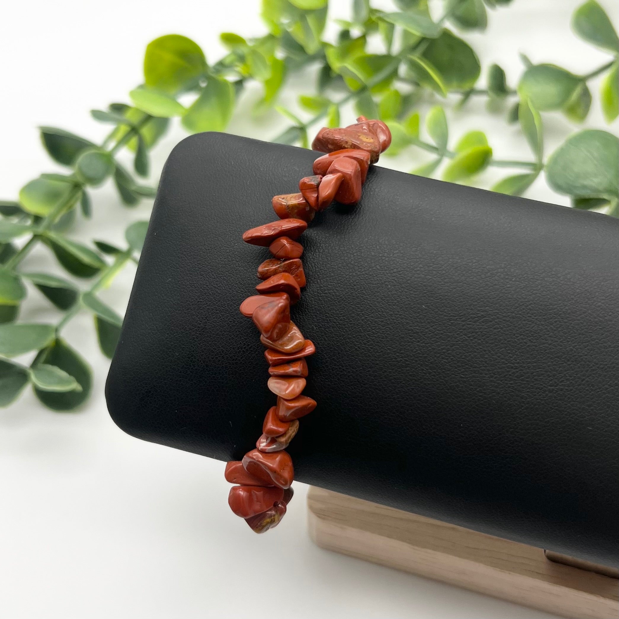 Red Jasper Crystal Chip Bracelet