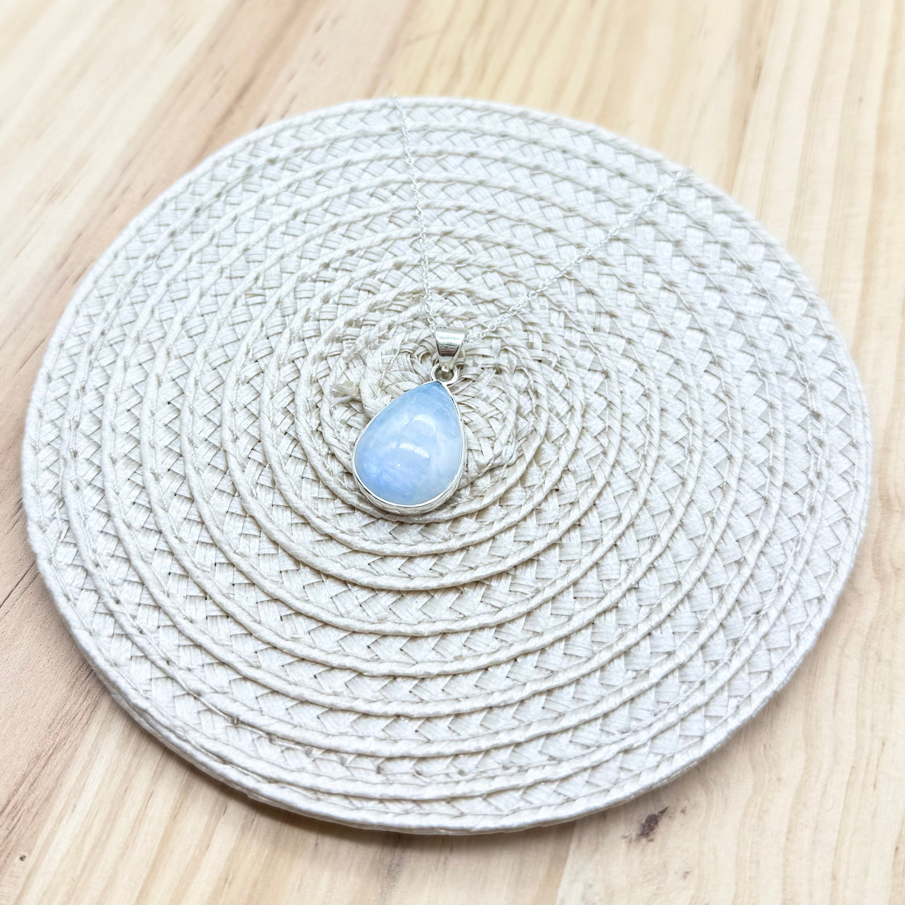 Moonstone Teardrop Necklace