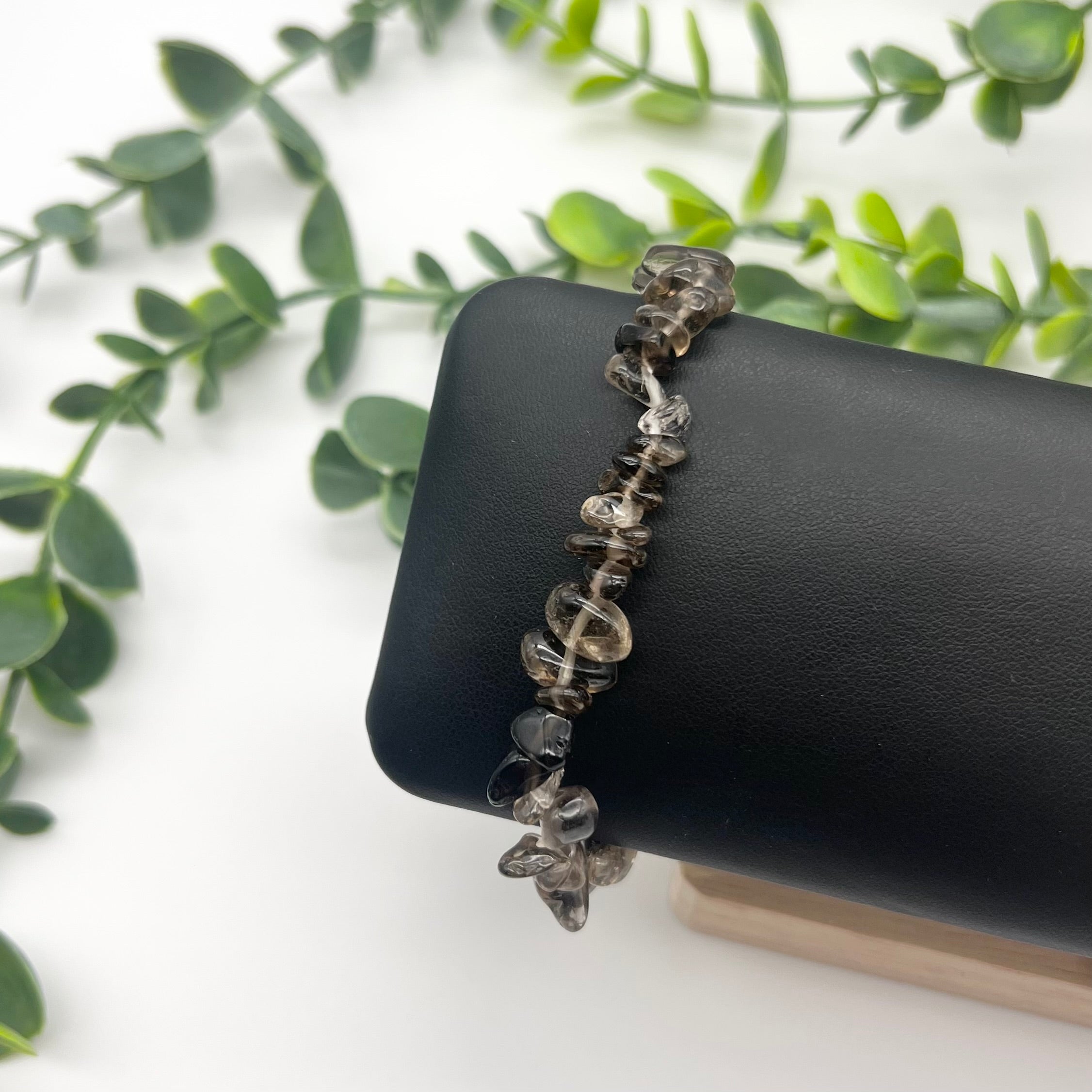 Smokey Quartz Crystal Chip Bracelet
