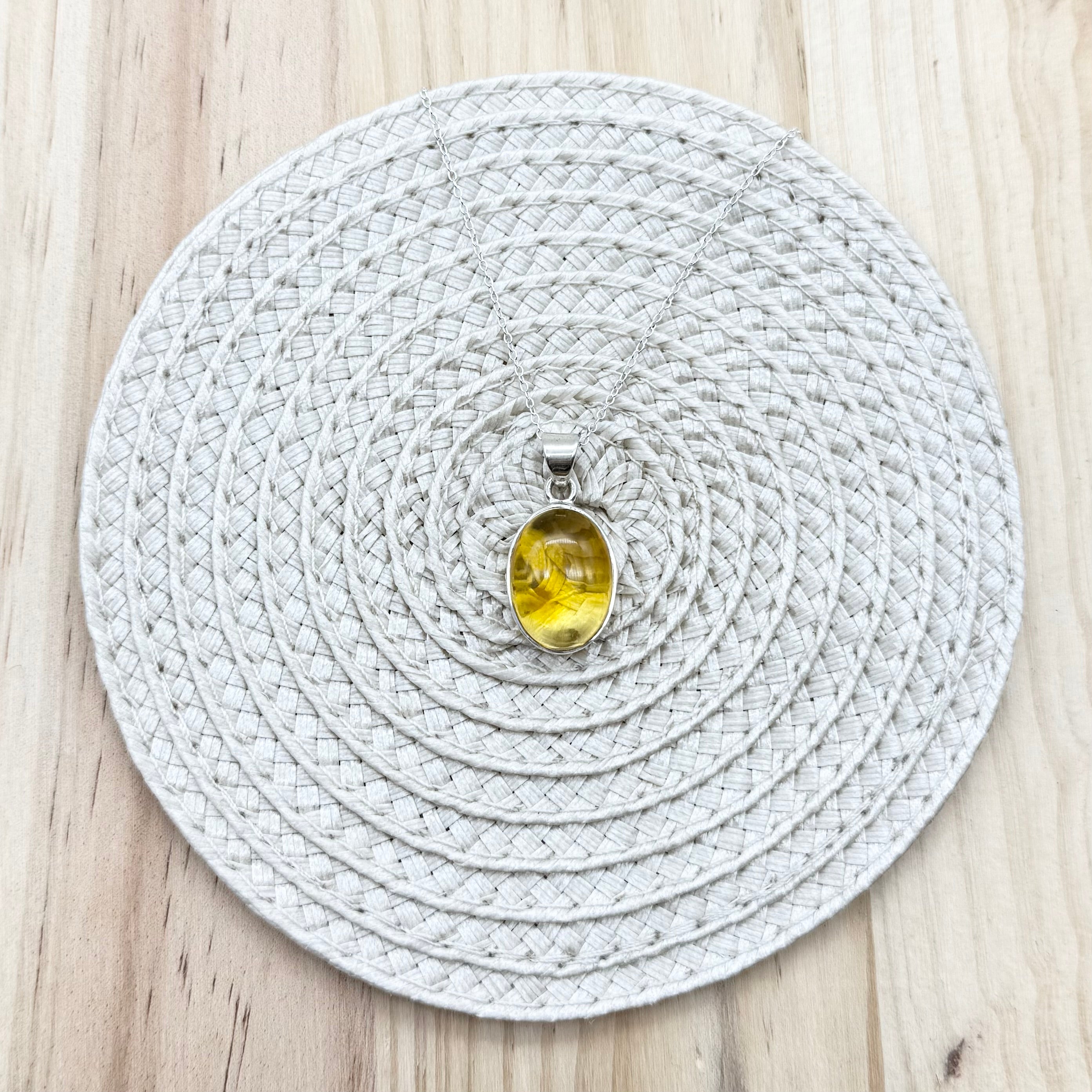 Citrine Oval Necklace