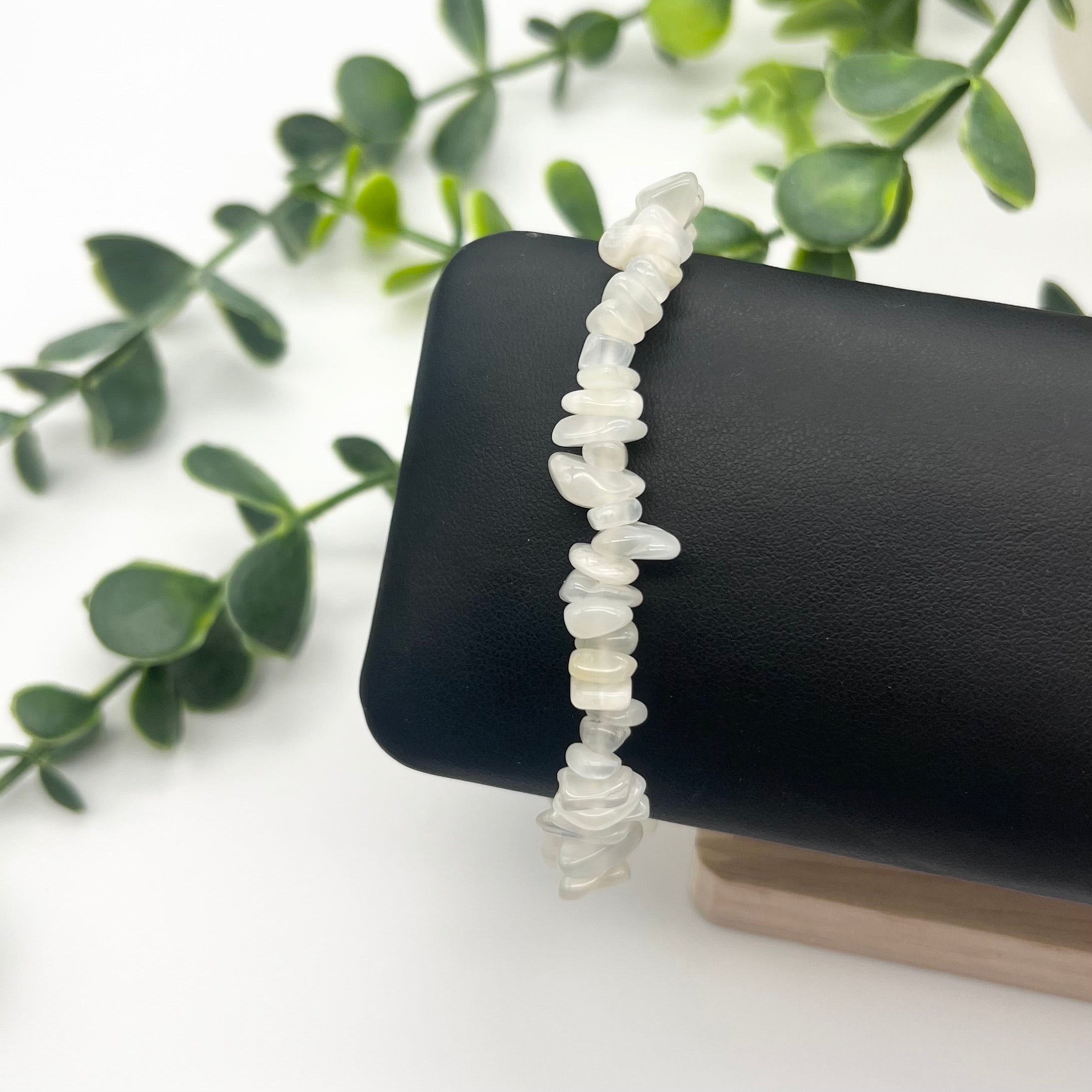 Moonstone Crystal Chip Bracelet